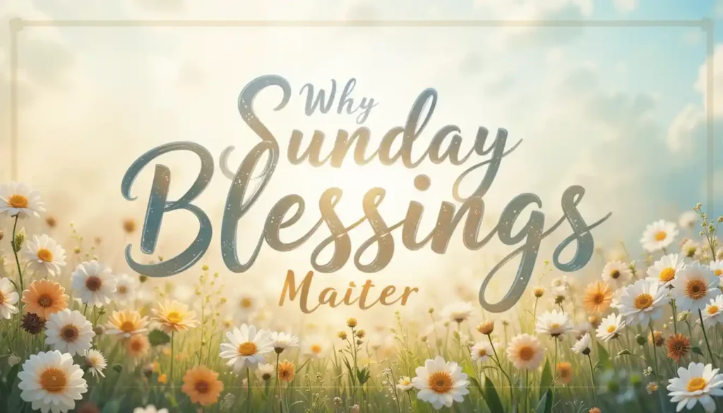 sunday blessings and prayers bible verses