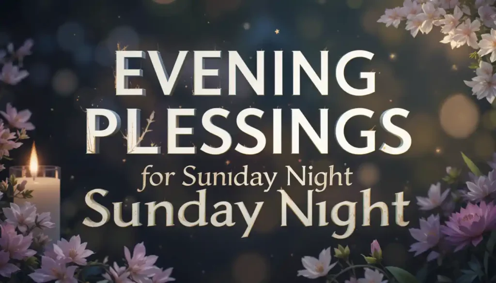 sunday blessings and prayers bible verses