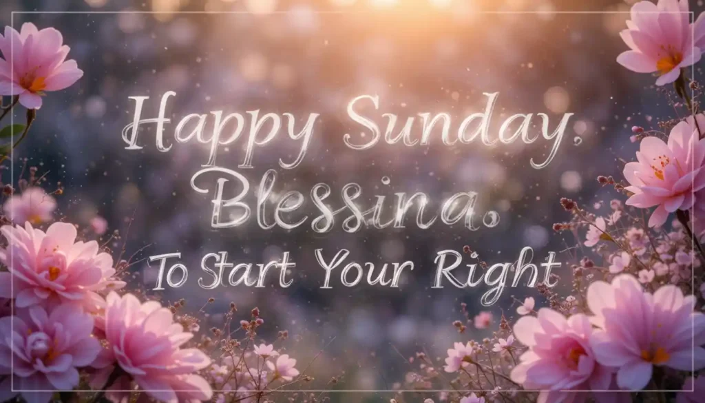 sunday blessings and prayers bible verses