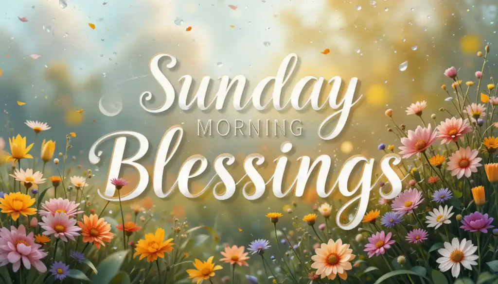 sunday blessings and prayers bible verses