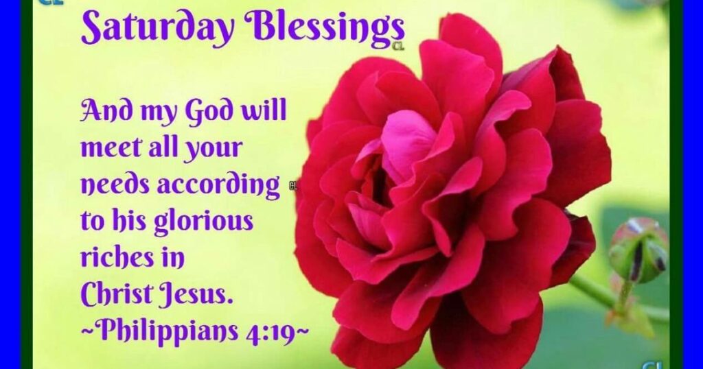 Saturday Blessings