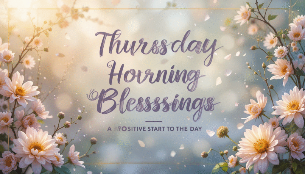good morning thursday inspirational blessings
