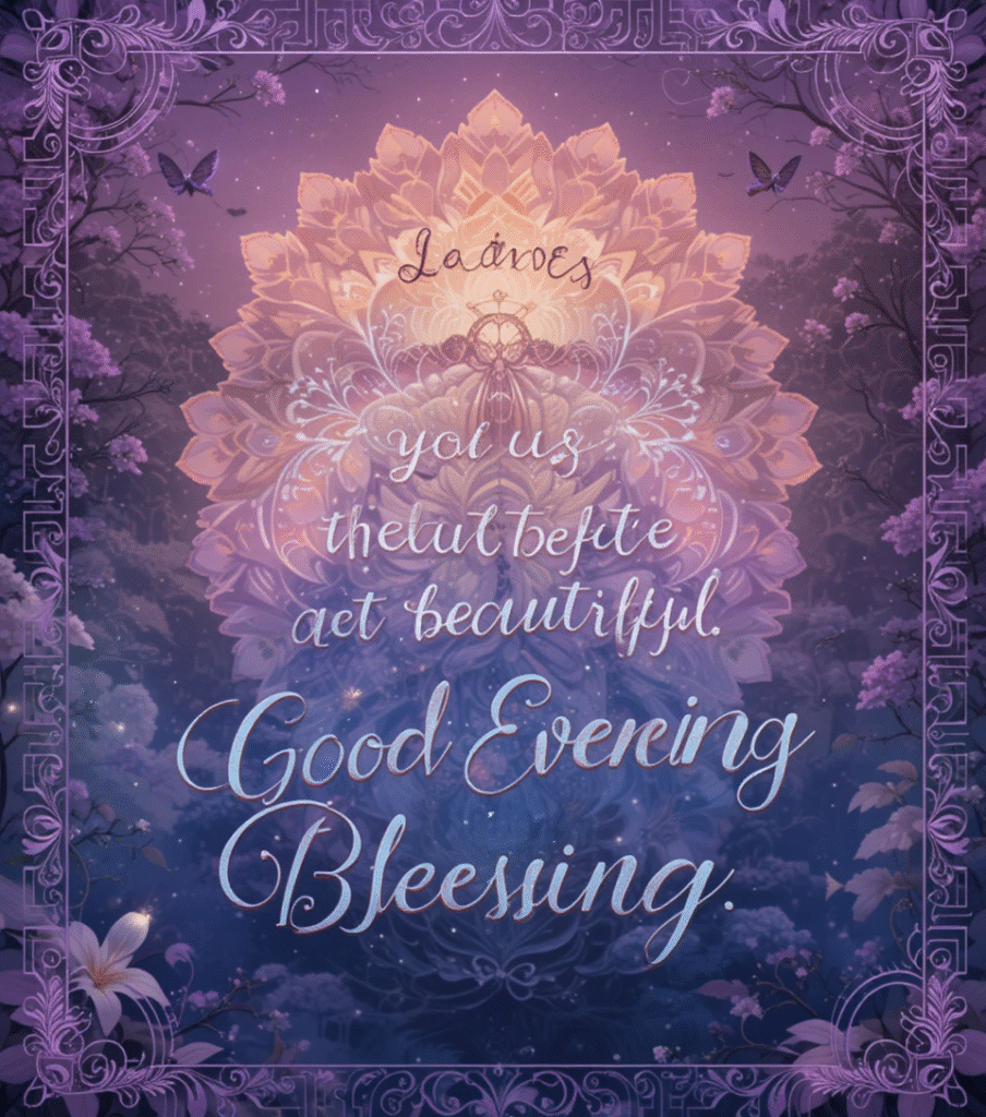 good evening blessings and prayers