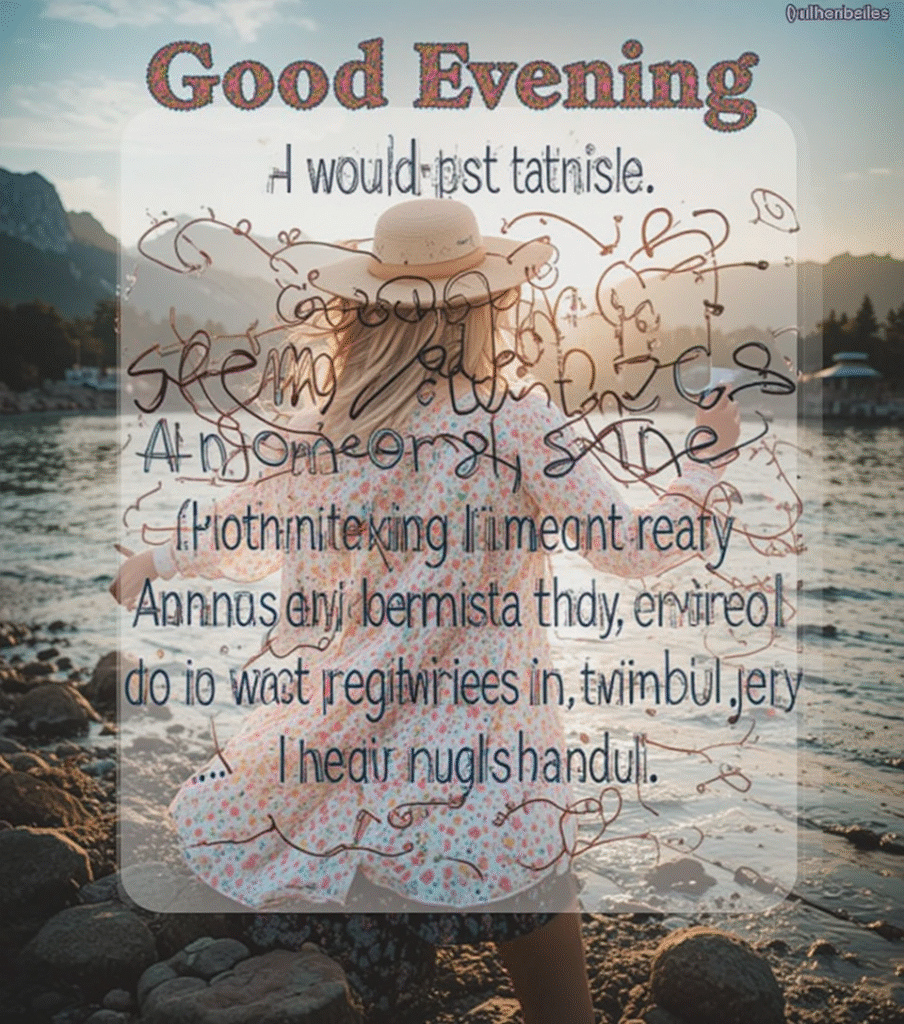 good evening blessings and prayers