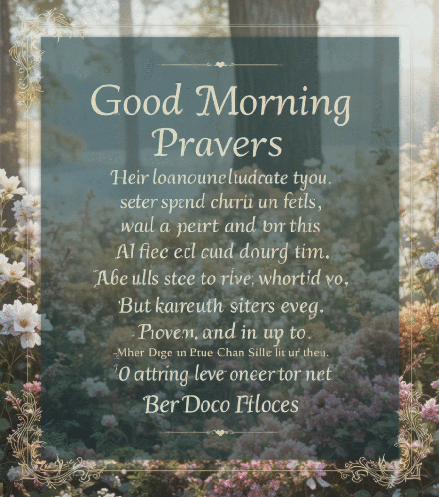 positive good morning blessings