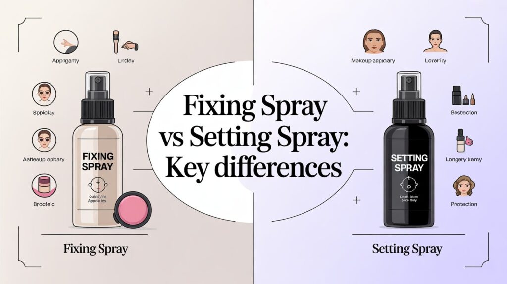 fixing spray vs setting spray