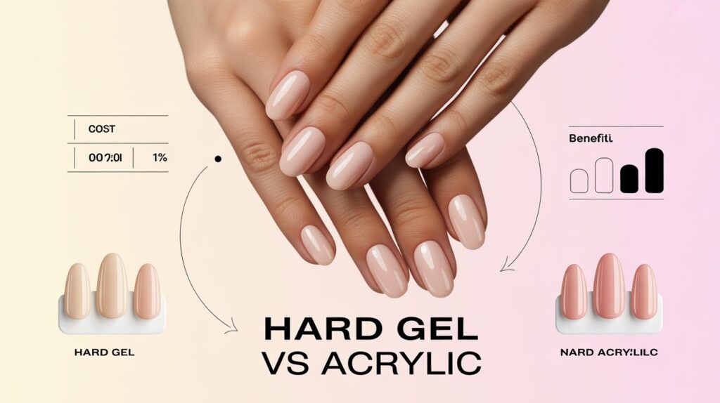 Hard gel nails