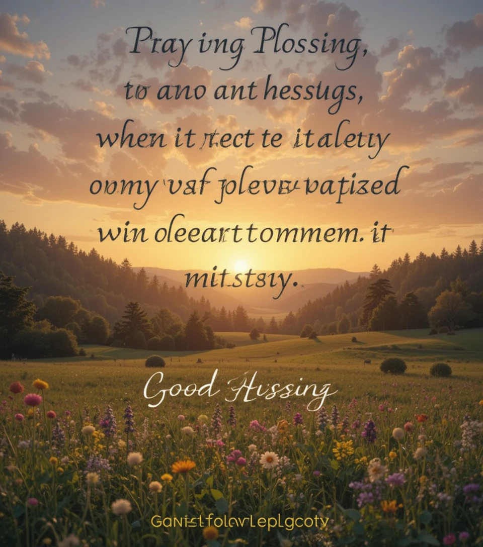 good evening blessings and prayers